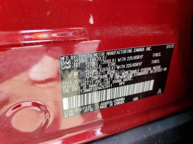 Photo 5 of 2025 TOYOTA RAV4 XLE (VIN 2T3RWRFV9SW263941)
