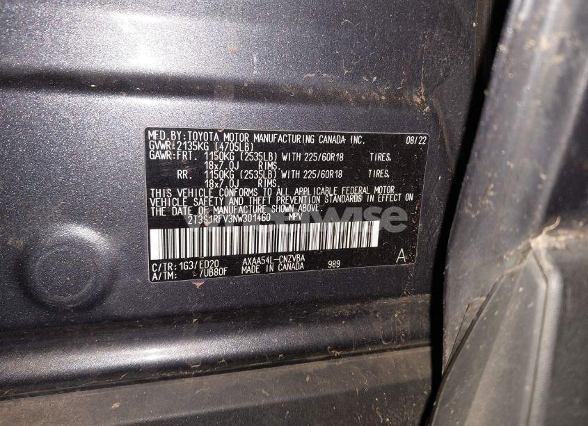 Photo 9 of 2022 Toyota Rav4 TRD OFF ROAD (VIN 2T3S1RFV3NW301460)