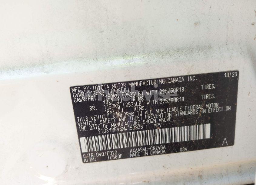 Photo 9 of 2021 Toyota Rav4 TRD OFF-ROAD (VIN 2T3S1RFV6MW150936)