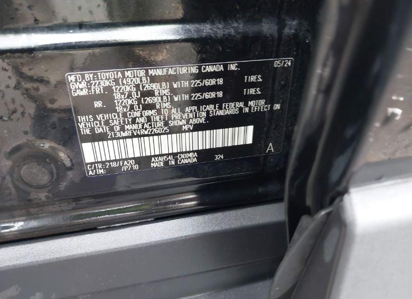 Photo 9 of 2024 Toyota Rav4 HYBRID WOODLAND EDITION (VIN 2T3UWRFV4RW226025)