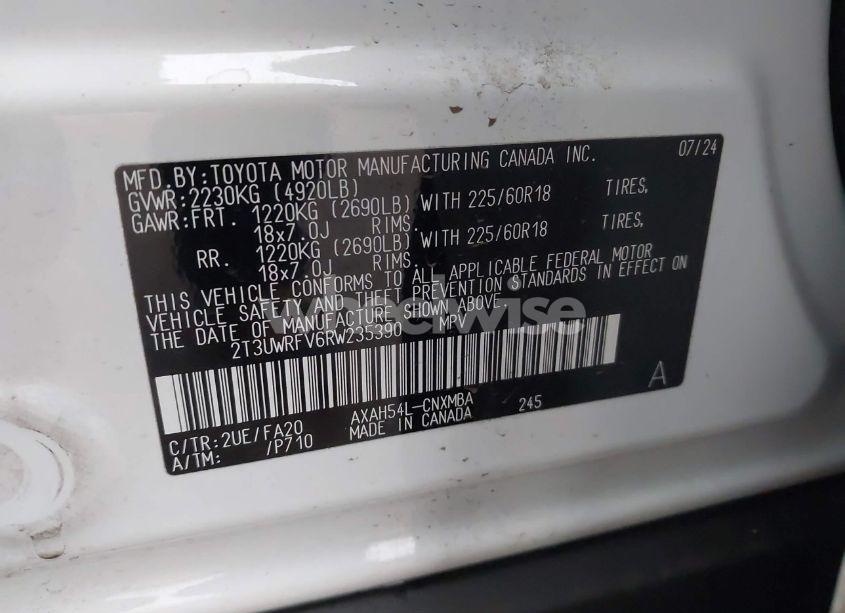 Photo 9 of 2024 Toyota Rav4 HYBRID WOODLAND EDITION (VIN 2T3UWRFV6RW235390)