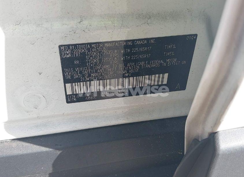 Photo 9 of 2024 Toyota Rav4 XLE (VIN 2T3W1RFV1RC265017)