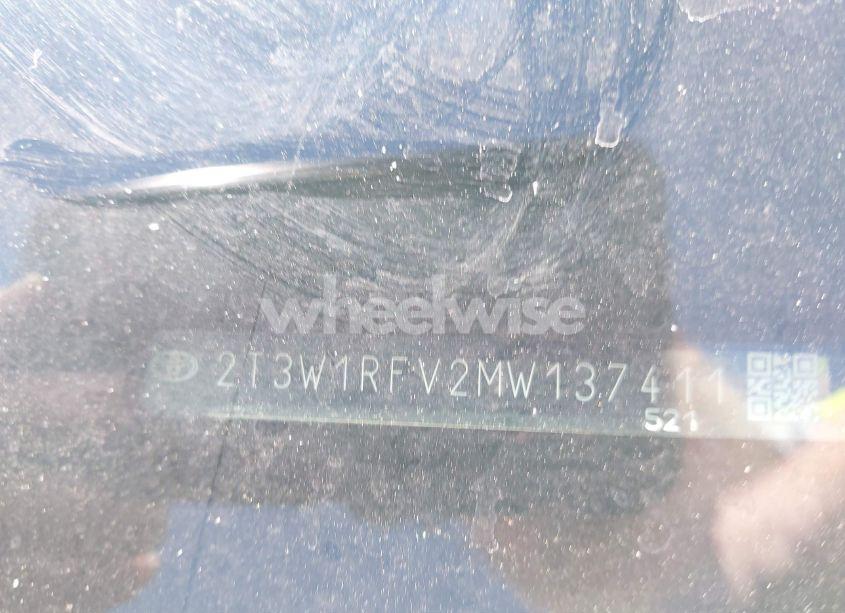 Photo 9 of 2021 Toyota Rav4 XLE (VIN 2T3W1RFV2MW137411)