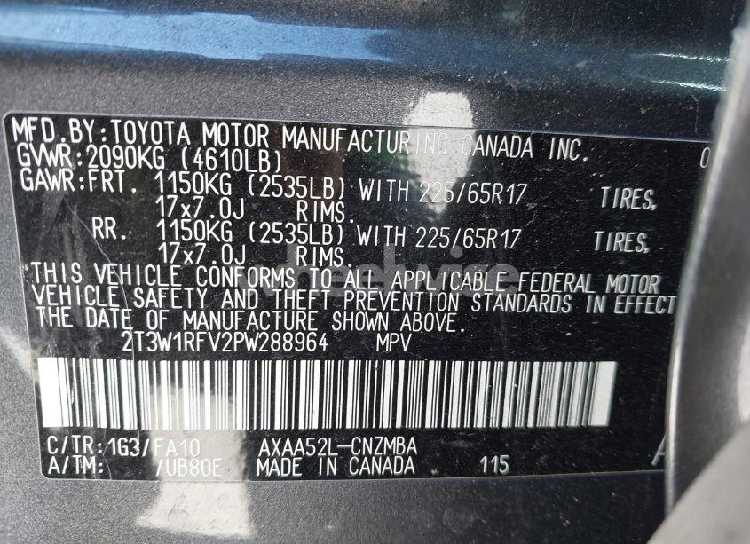 Photo 9 of 2023 Toyota Rav4 XLE (VIN 2T3W1RFV2PW288964)