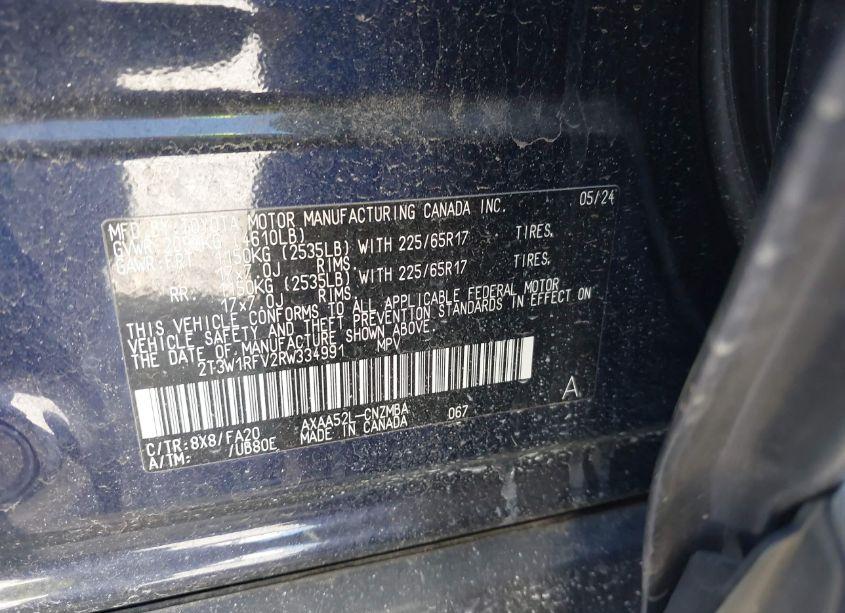 Photo 9 of 2024 Toyota Rav4 XLE (VIN 2T3W1RFV2RW334991)