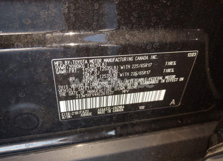 Photo 9 of 2024 Toyota Rav4 XLE (VIN 2T3W1RFV4RC261527)