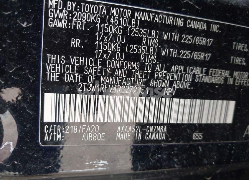 Photo 9 of 2024 Toyota Rav4 XLE (VIN 2T3W1RFV4RC272351)