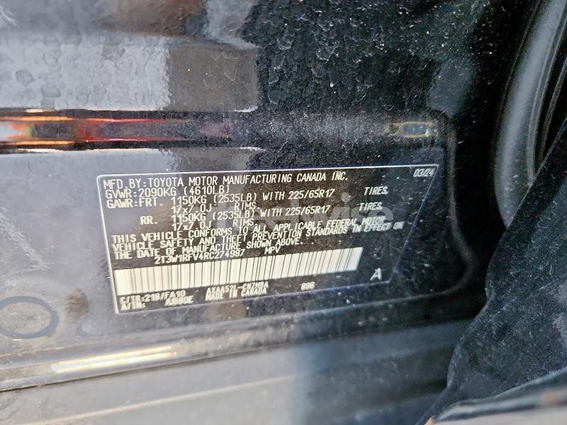 Photo 9 of 2024 TOYOTA RAV4 XLE (VIN 2T3W1RFV4RC274987)