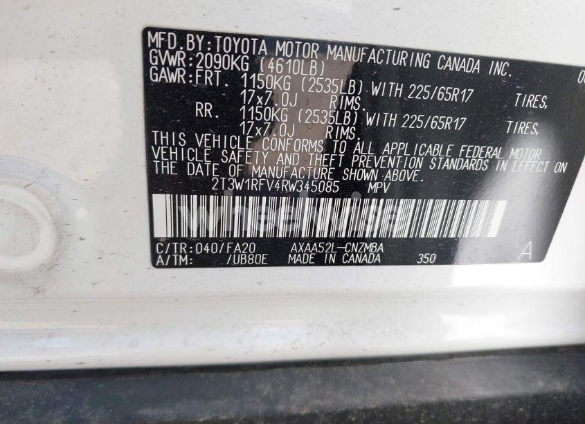 Photo 9 of 2024 Toyota Rav4 XLE (VIN 2T3W1RFV4RW345085)