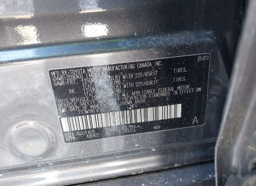 Photo 9 of 2023 Toyota Rav4 XLE (VIN 2T3W1RFV5PC234365)