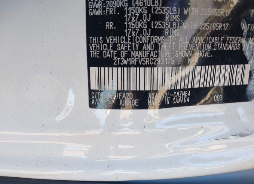 Photo 9 of 2024 Toyota Rav4 XLE (VIN 2T3W1RFV5RC293175)