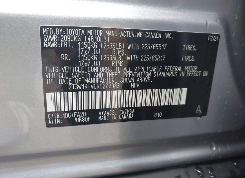 Photo 9 of 2024 Toyota Rav4 XLE (VIN 2T3W1RFV6RC272383)