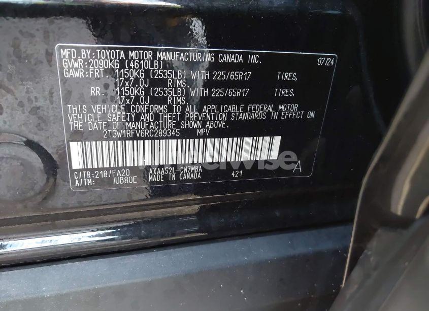 Photo 9 of 2024 Toyota Rav4 XLE (VIN 2T3W1RFV6RC289345)