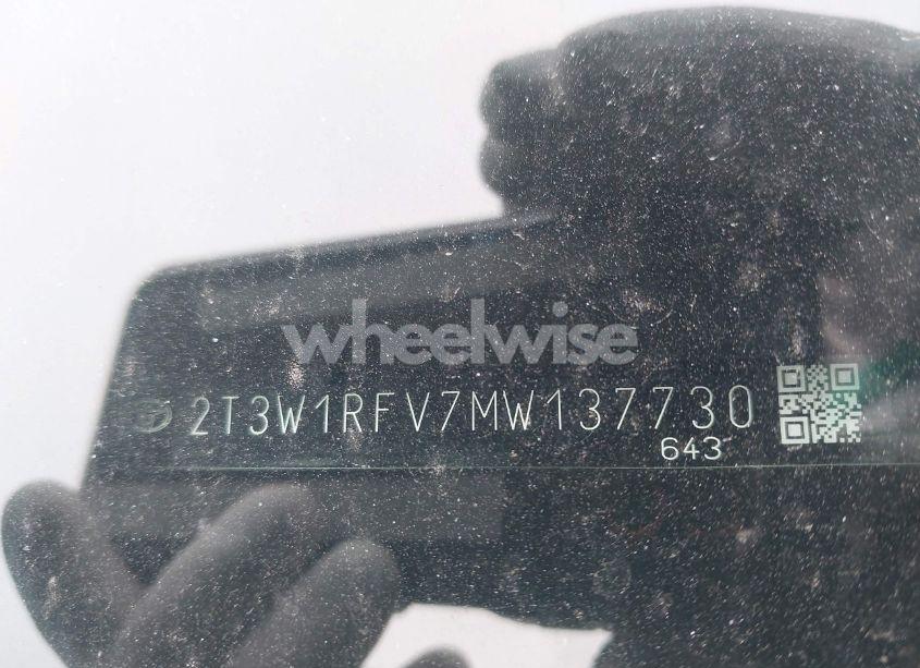 Photo 9 of 2021 Toyota Rav4 XLE (VIN 2T3W1RFV7MW137730)