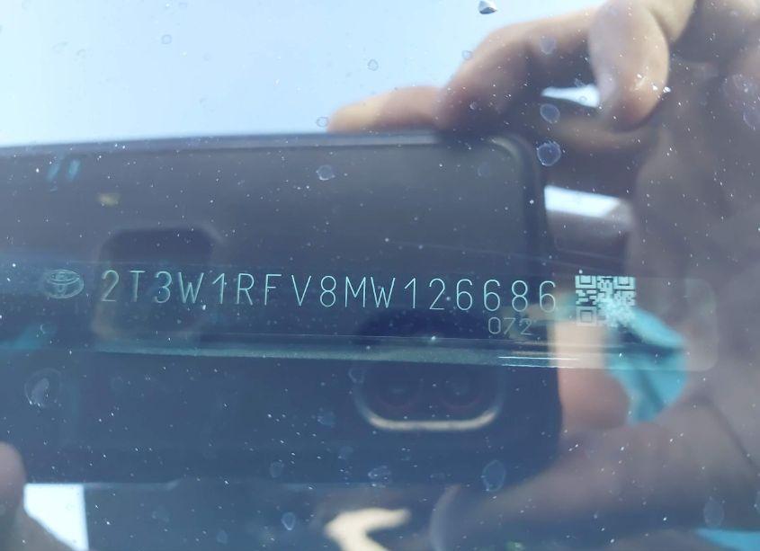 Photo 9 of 2021 Toyota Rav4 XLE (VIN 2T3W1RFV8MW126686)