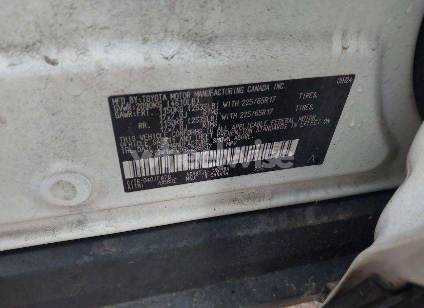 Photo 9 of 2024 Toyota Rav4 XLE (VIN 2T3W1RFV9RC298637)