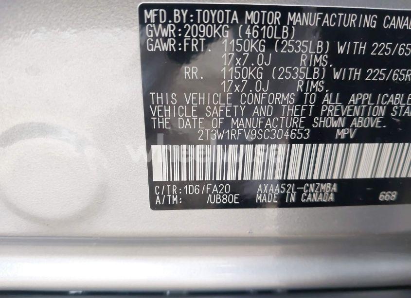 Photo 9 of 2025 Toyota Rav4 XLE (VIN 2T3W1RFV9SC304653)