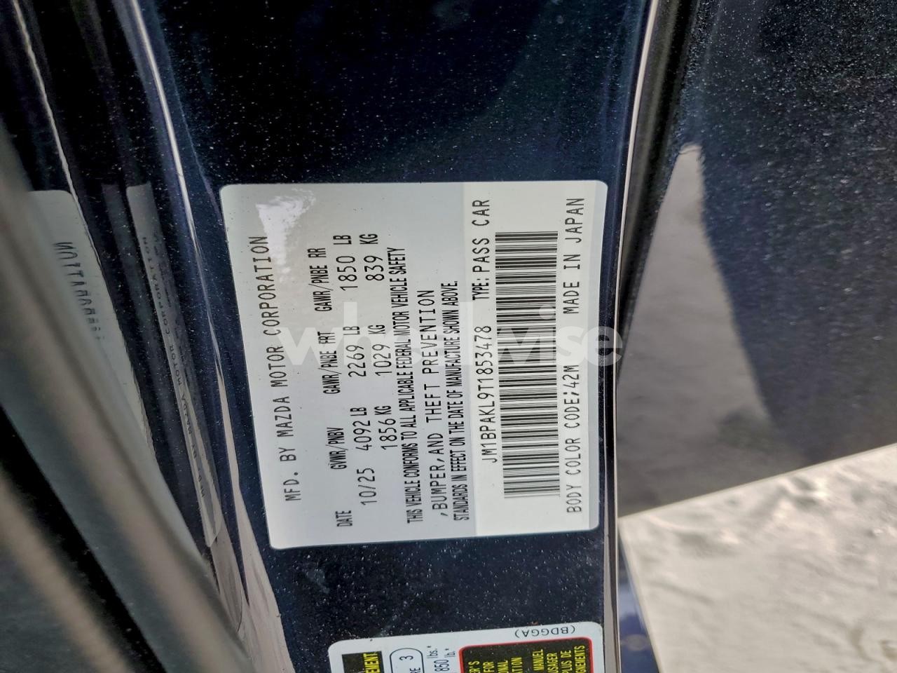 Photo 13 of 2026 MAZDA 3 SELECT SPORT (VIN 2T3W1RFVXMW108710)