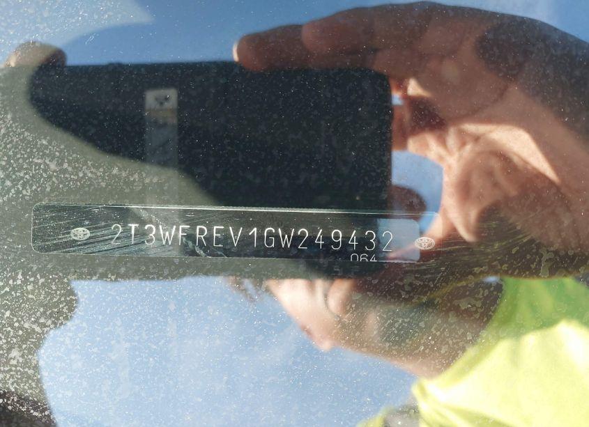 Photo 9 of 2016 Toyota Rav4 XLE (VIN 2T3WFREV1GW249432)