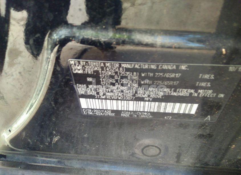 Photo 9 of 2015 Toyota Rav4 XLE (VIN 2T3WFREV6FW233077)