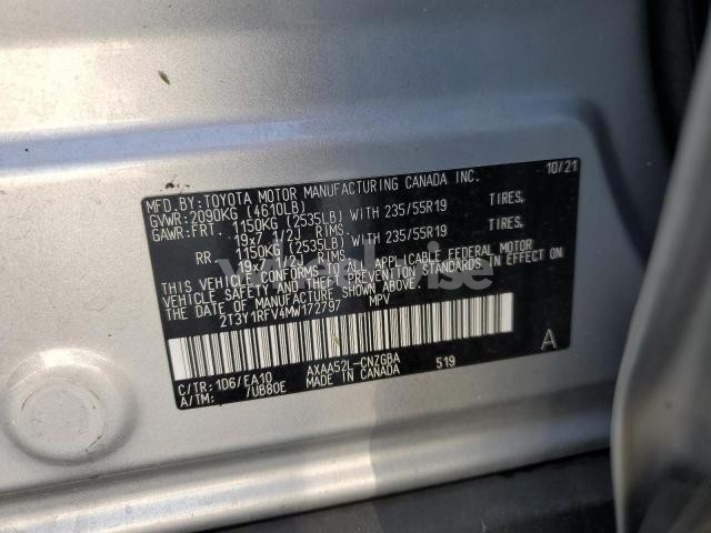 Photo 4 of 2021 TOYOTA RAV4 LIMITED (VIN 2T3Y1RFV4MW172797)
