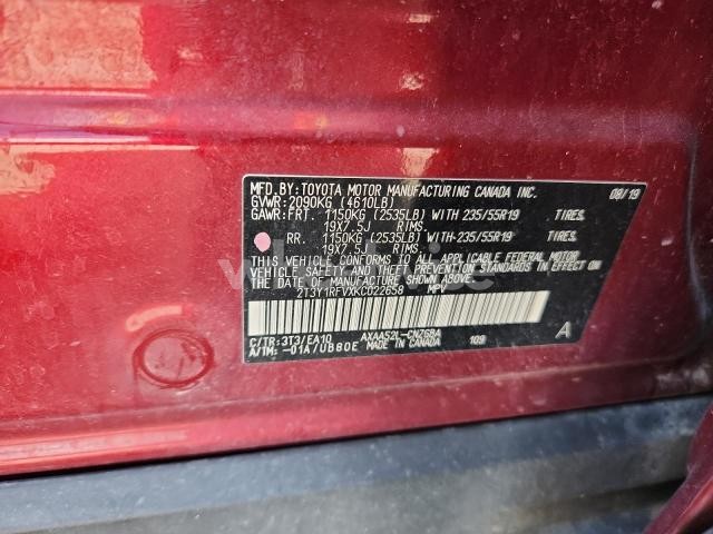 Photo 11 of 2019 TOYOTA RAV4 LIMITED (VIN 2T3Y1RFVXKC022658)