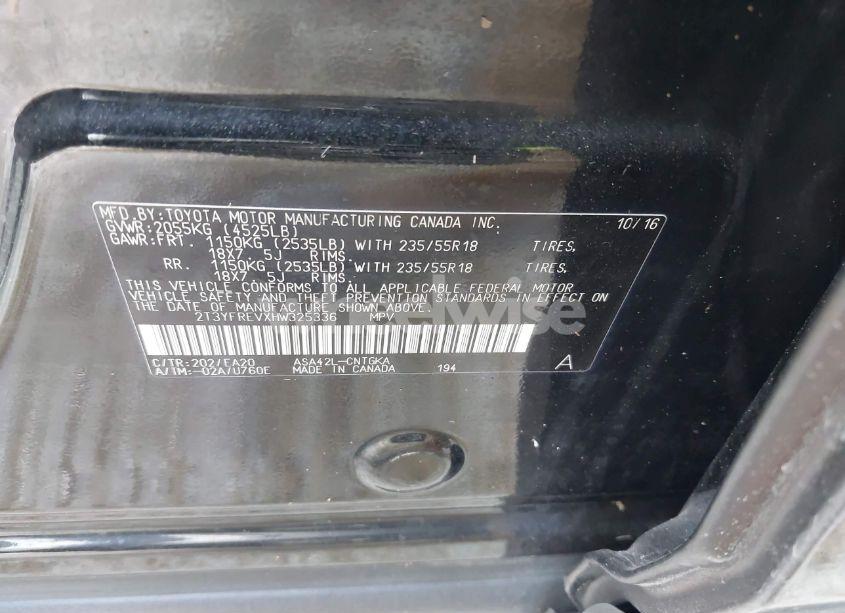 Photo 9 of 2017 Toyota Rav4 LIMITED (VIN 2T3YFREVXHW325336)