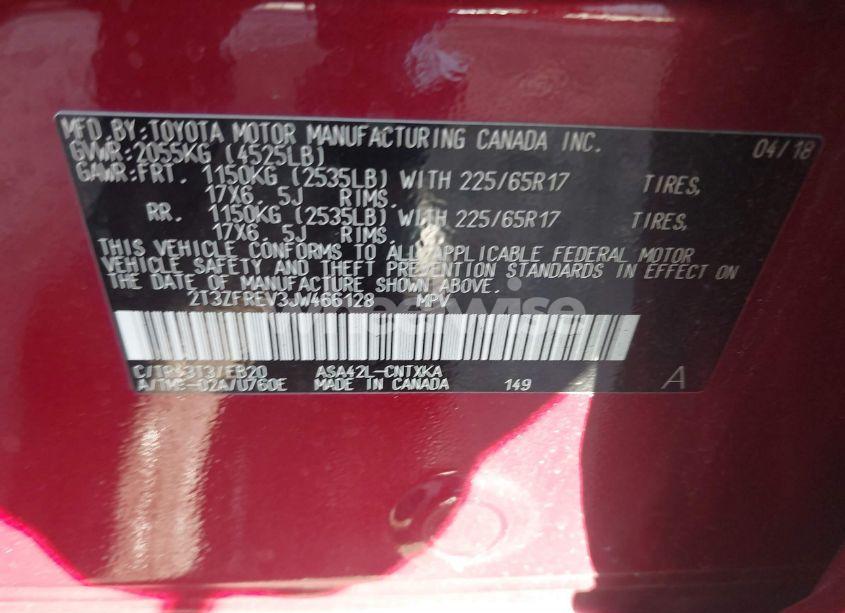 Photo 9 of 2018 Toyota Rav4 LE (VIN 2T3ZFREV3JW466128)