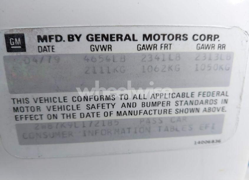 Photo 9 of 1979 Pontiac Trans-am (VIN 2WB7K9L172185)