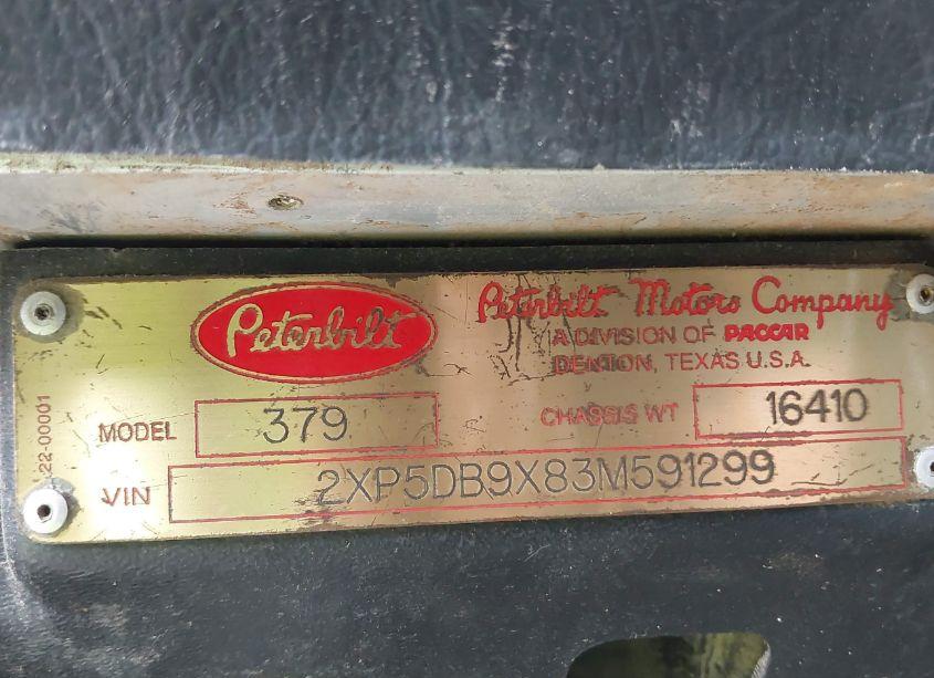 Photo 9 of 2003 Peterbilt 379 N/A (VIN 2XP5DB9X83M591299)