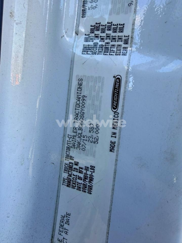 Photo 10 of 2016 FRHT CASCADIA 1 - TRUCKS SEMI TRUCK (VIN 3AKJGLBG6GSGY0099)