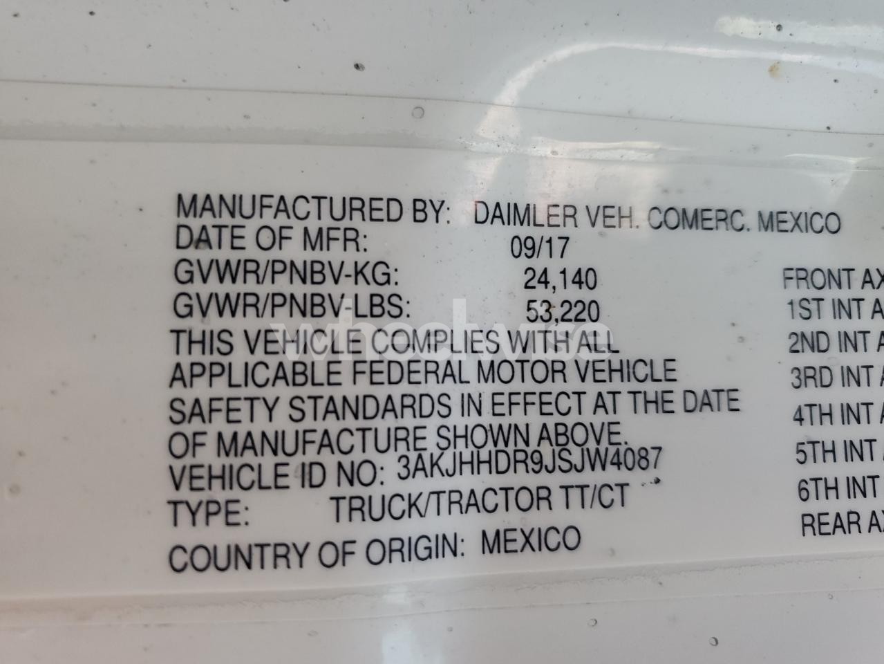 Photo 10 of 2018 FREIGHTLINER CASCADIA 126 SEMI TRUCK (VIN 3AKJHHDR9JSJW4087)