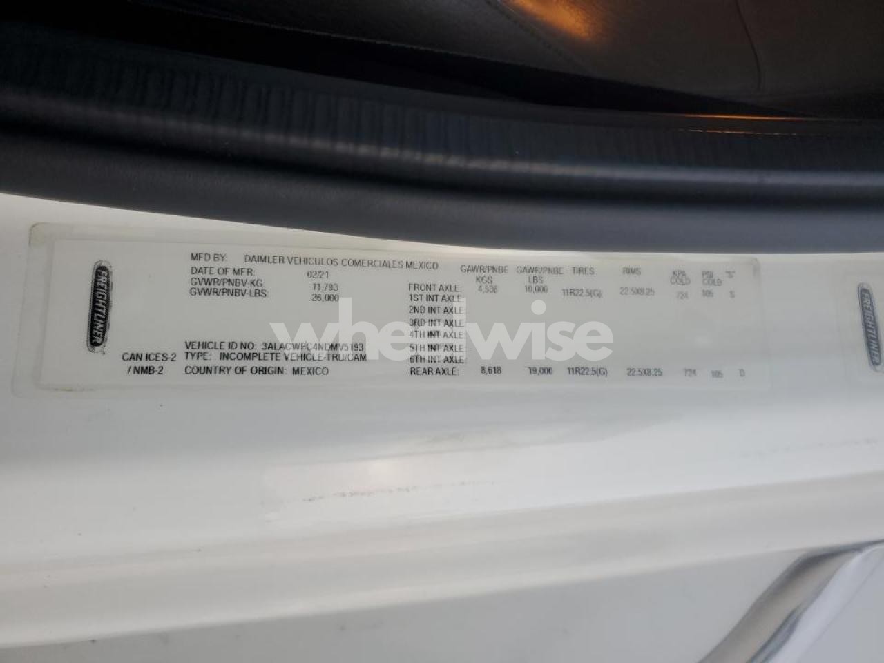 Photo 10 of 2022 FREIGHTLINER M2 106 MED - Box Truck (VIN 3ALACWFC4NDMV5193)