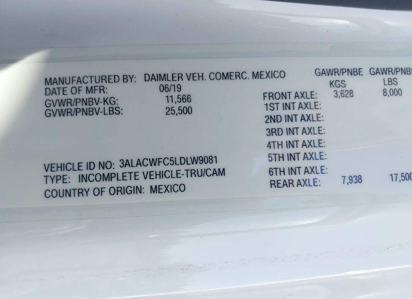 Photo 8 of 2020 Freightliner M2 106 (VIN 3ALACWFC5LDLW9081)