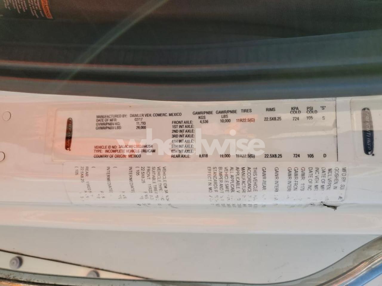 Photo 13 of 2018 FREIGHTLINER BUSINESS CLASS M2 BOX TRUCK (VIN 3ALACWFC9JDJH4254)