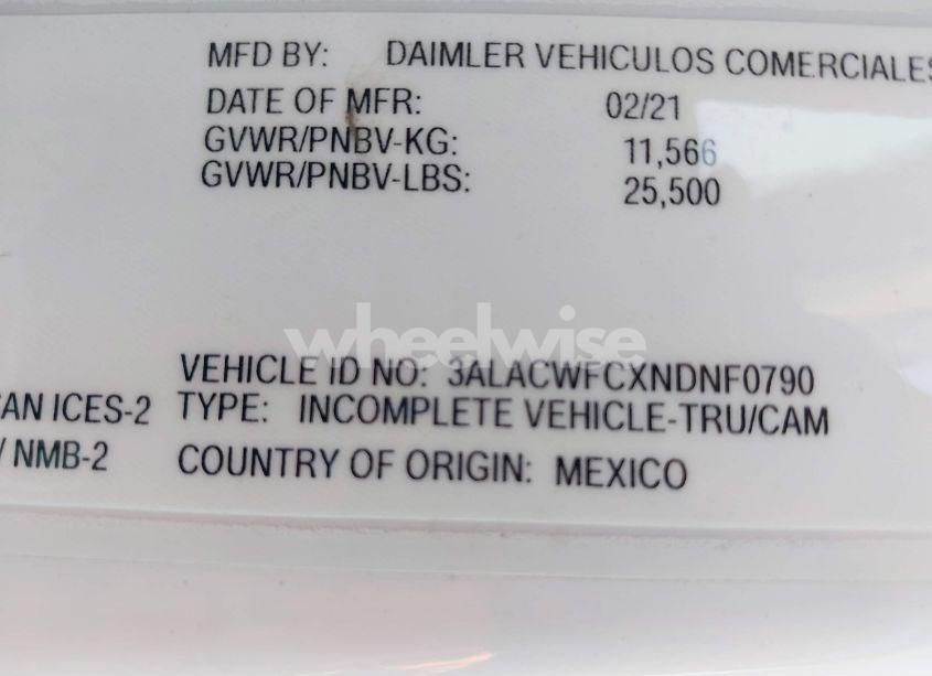 Photo 8 of 2022 Freightliner M2 106 (VIN 3ALACWFCXNDNF0790)