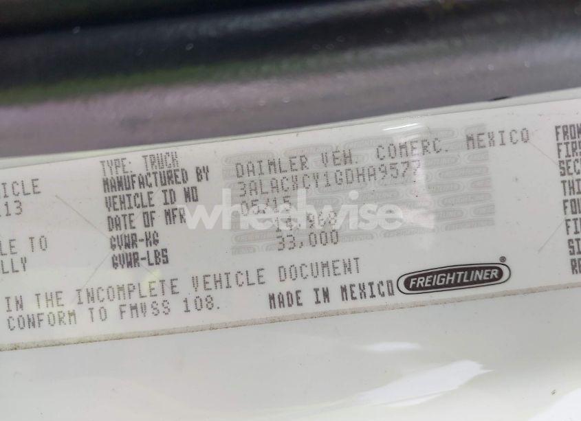 Photo 8 of 2016 Freightliner M2 106 MEDIUM DUTY (VIN 3ALACXCY1GDHA9577)