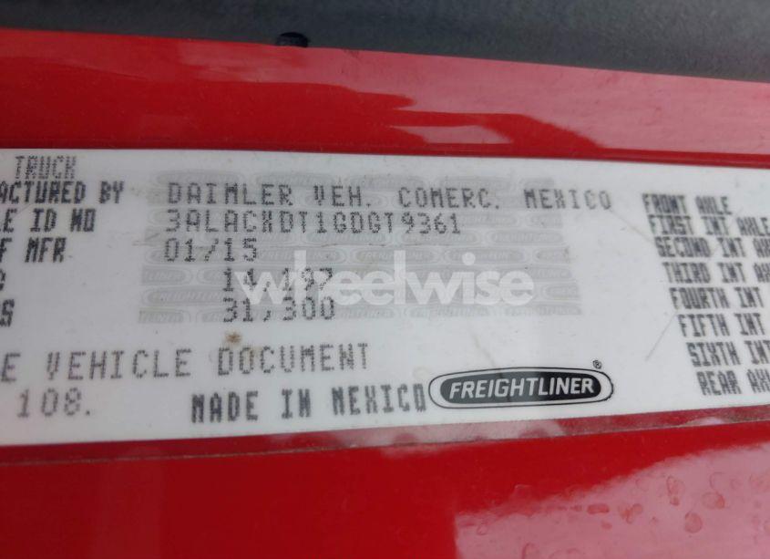 Photo 8 of 2016 Freightliner M2 106 MEDIUM DUTY (VIN 3ALACXDT1GDGT9361)