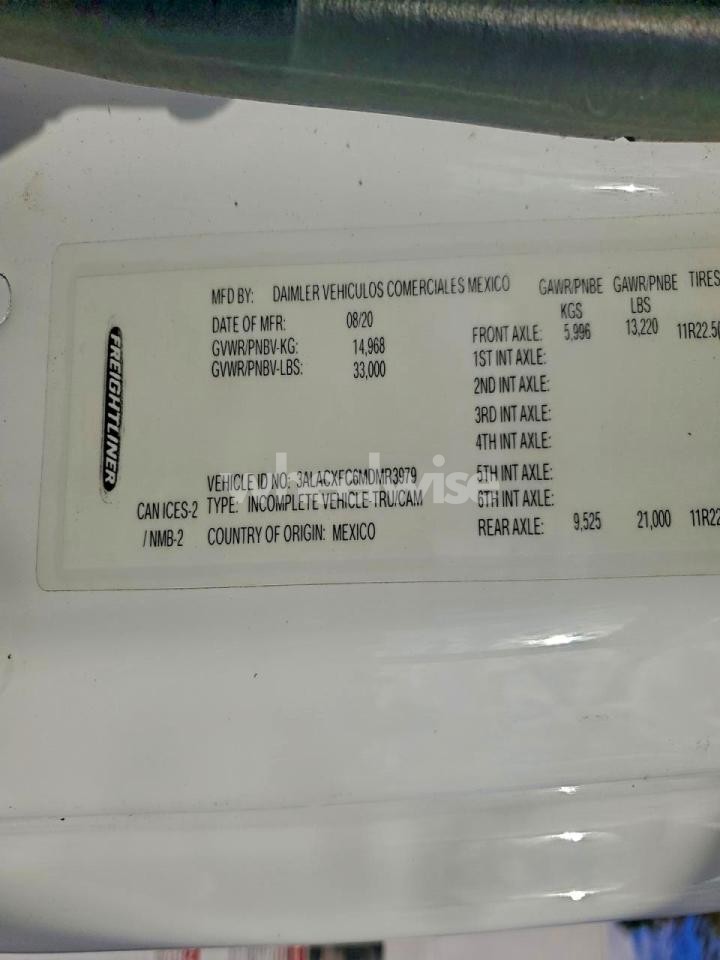 Photo 10 of 2021 FREIGHTLINER BUSINESS CLASS M2 FORESTRY BUCKET TRUCK (VIN 3ALACXFC6MDMR3979)