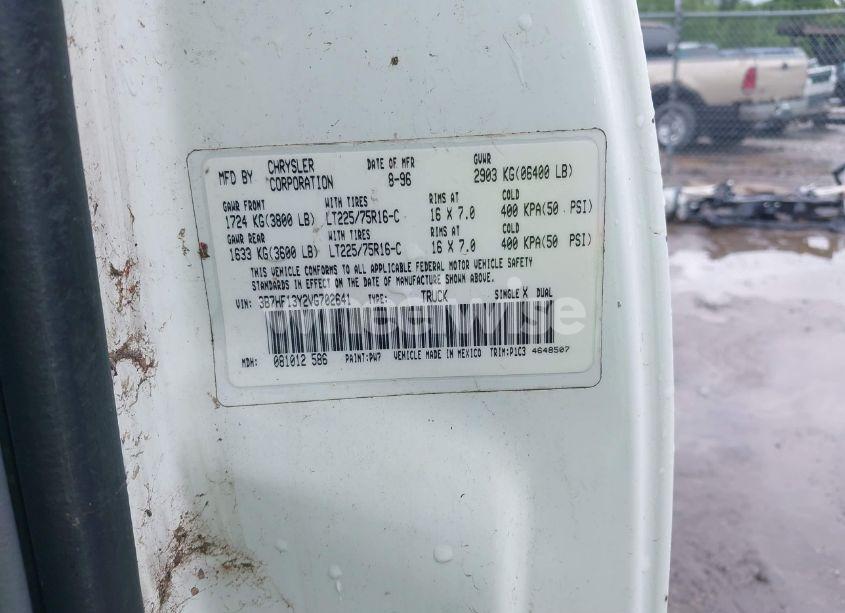 Photo 9 of 1997 Dodge Ram 1500 ST (VIN 3B7HF13Y2VG702641)