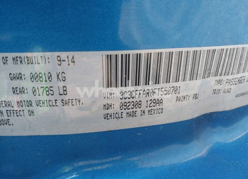 Photo 9 of 2015 Fiat 500 POP (VIN 3C3CFFAR0FT550701)