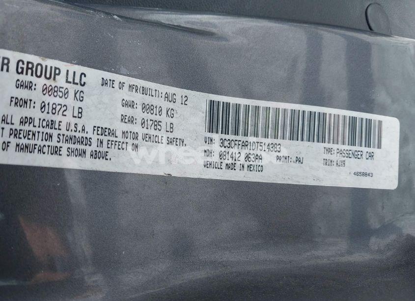 Photo 9 of 2013 Fiat 500 POP (VIN 3C3CFFAR1DT514383)