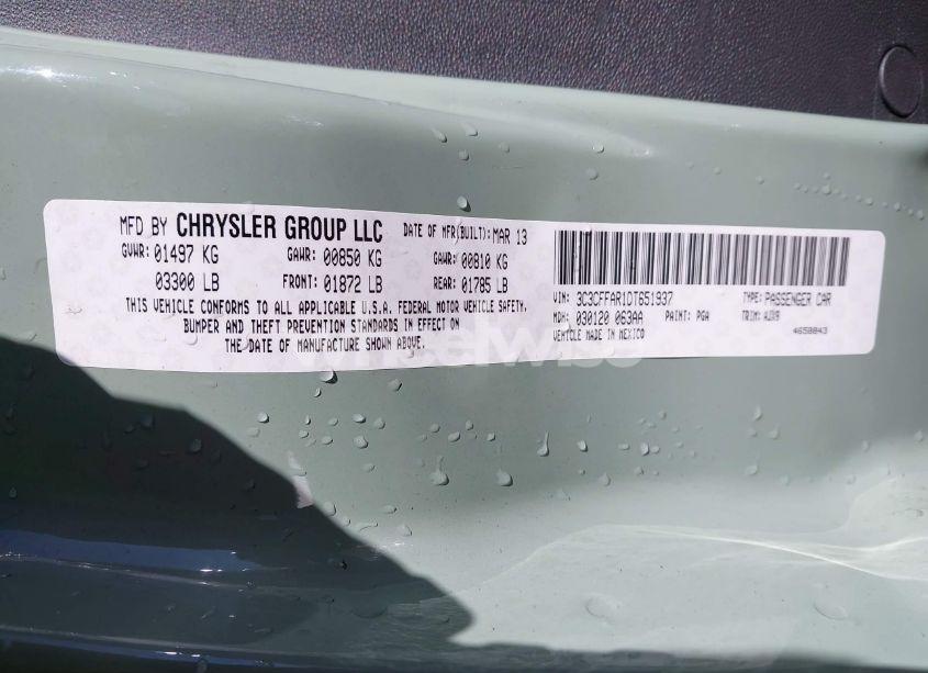 Photo 9 of 2013 Fiat 500 POP (VIN 3C3CFFAR1DT651937)