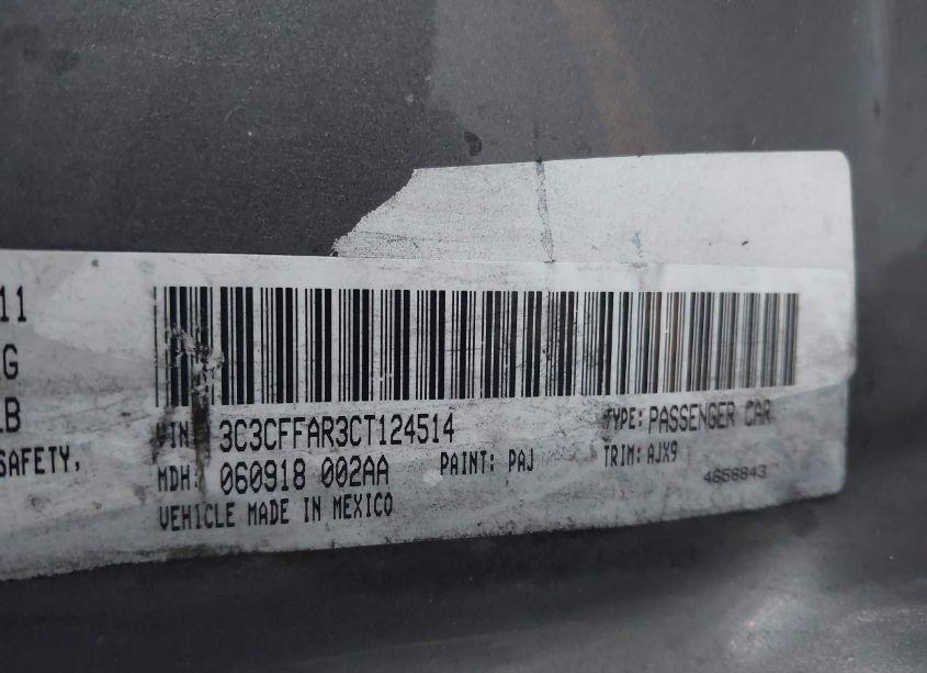 Photo 9 of 2012 Fiat 500 POP (VIN 3C3CFFAR3CT124514)