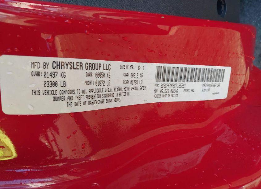 Photo 9 of 2012 Fiat 500 POP (VIN 3C3CFFAR3CT125291)