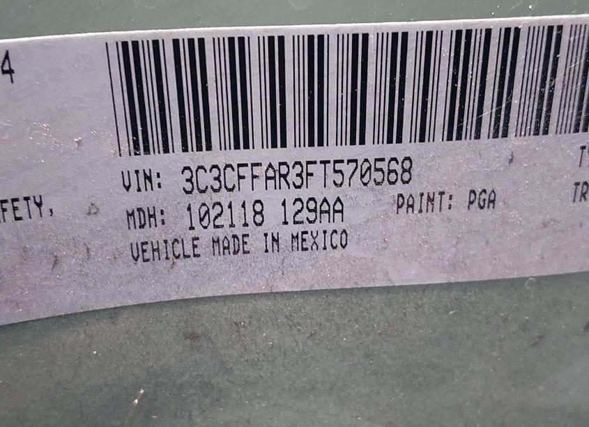 Photo 9 of 2015 Fiat 500 POP (VIN 3C3CFFAR3FT570568)