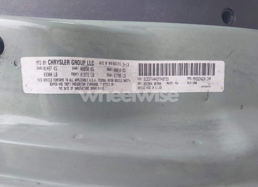 Photo 9 of 2013 Fiat 500 POP (VIN 3C3CFFAR4DT749733)