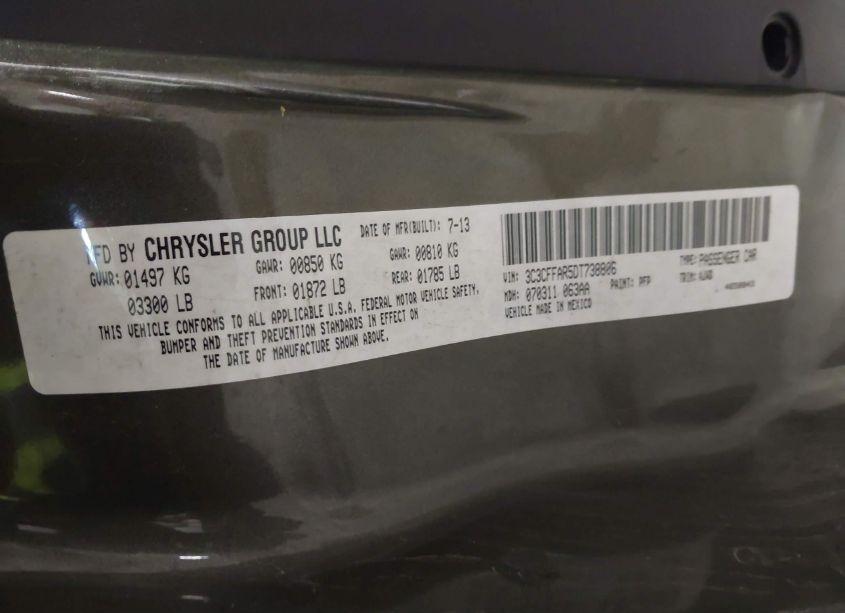 Photo 9 of 2013 Fiat 500 POP (VIN 3C3CFFAR5DT738806)