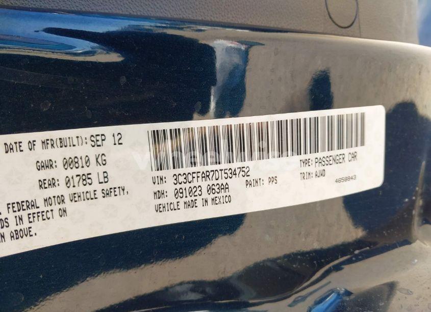 Photo 9 of 2013 Fiat 500 POP (VIN 3C3CFFAR7DT534752)