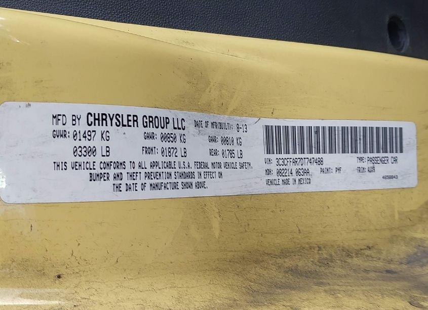 Photo 9 of 2013 Fiat 500 POP (VIN 3C3CFFAR7DT747488)